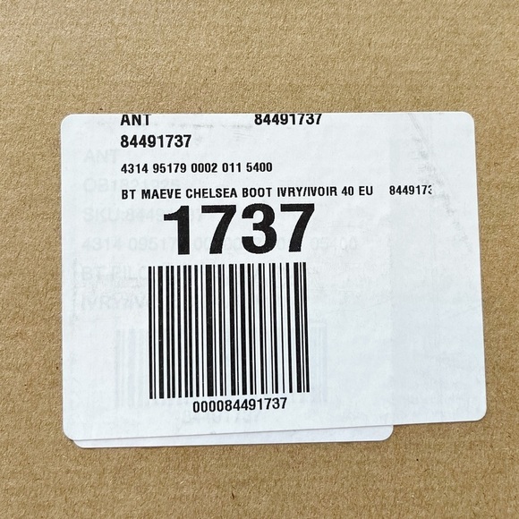 Anthropologie Maeve NEW Chelsea Boots Ivory Genuine Leather Size 40 US 9 Moto - Picture 12 of 12